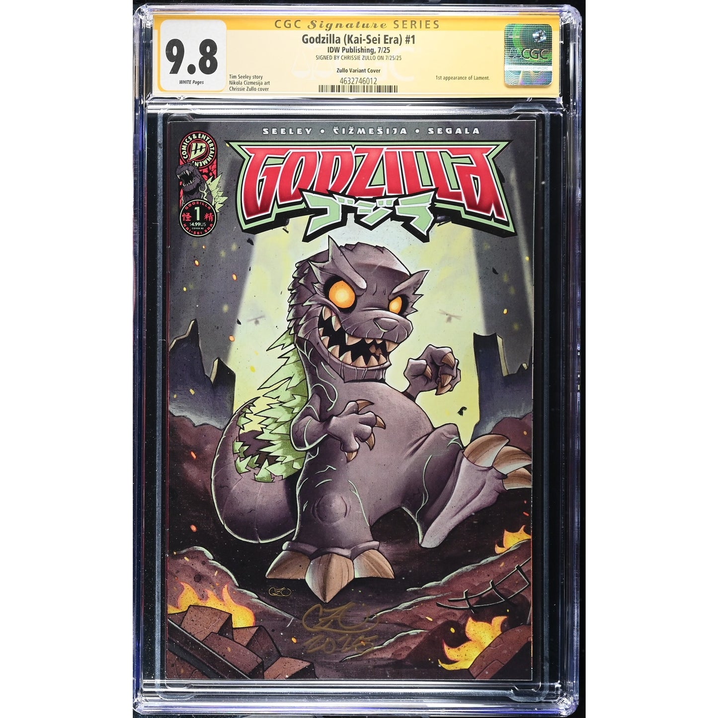 Godzilla (Kai-Sei Era) #1 (2025) - CGC 9.8 SS - Signed by Chrissie Zullo