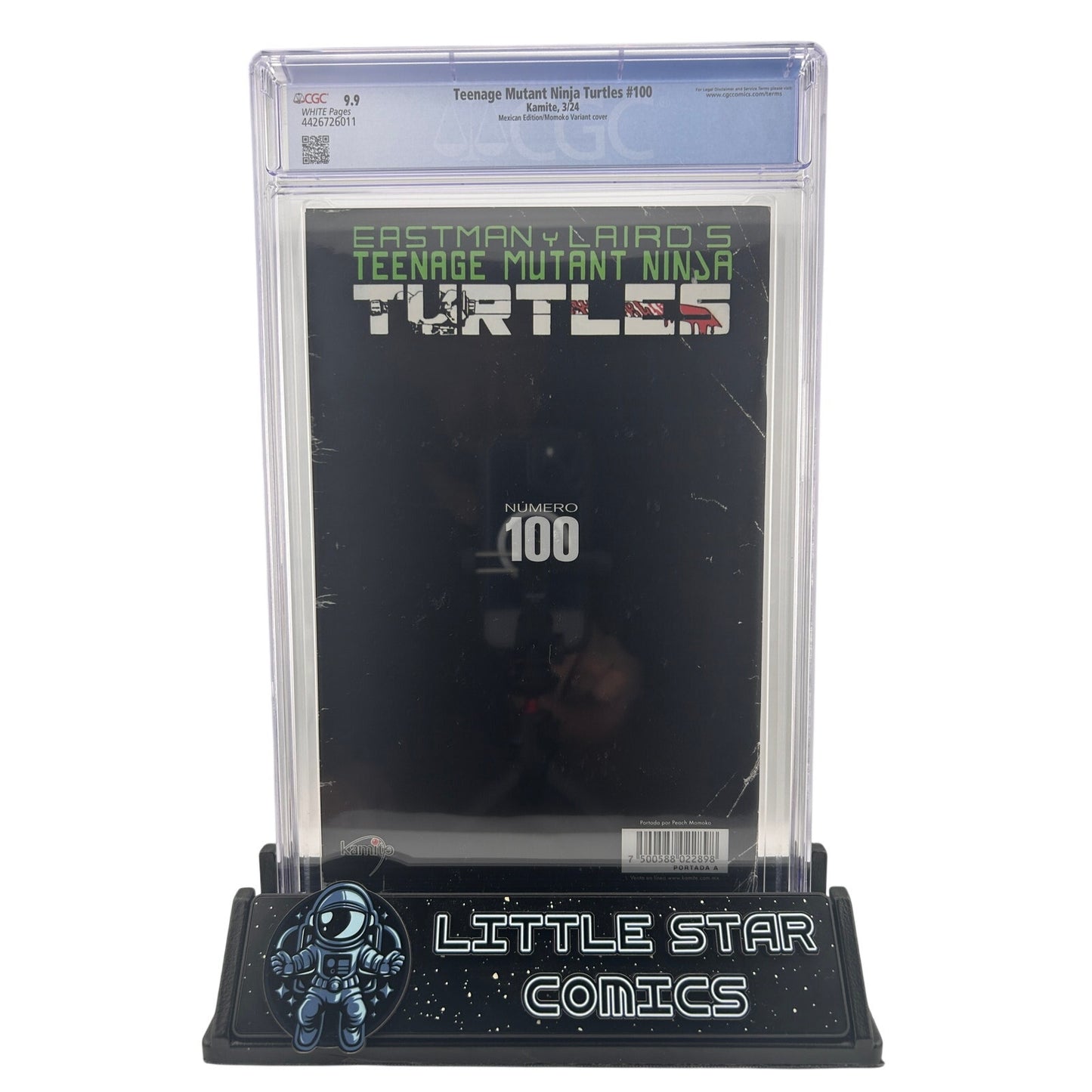 TMNT #100 CGC 9.9 Peach Momoko Foil Mexican Variant Kamite 2024 Rare