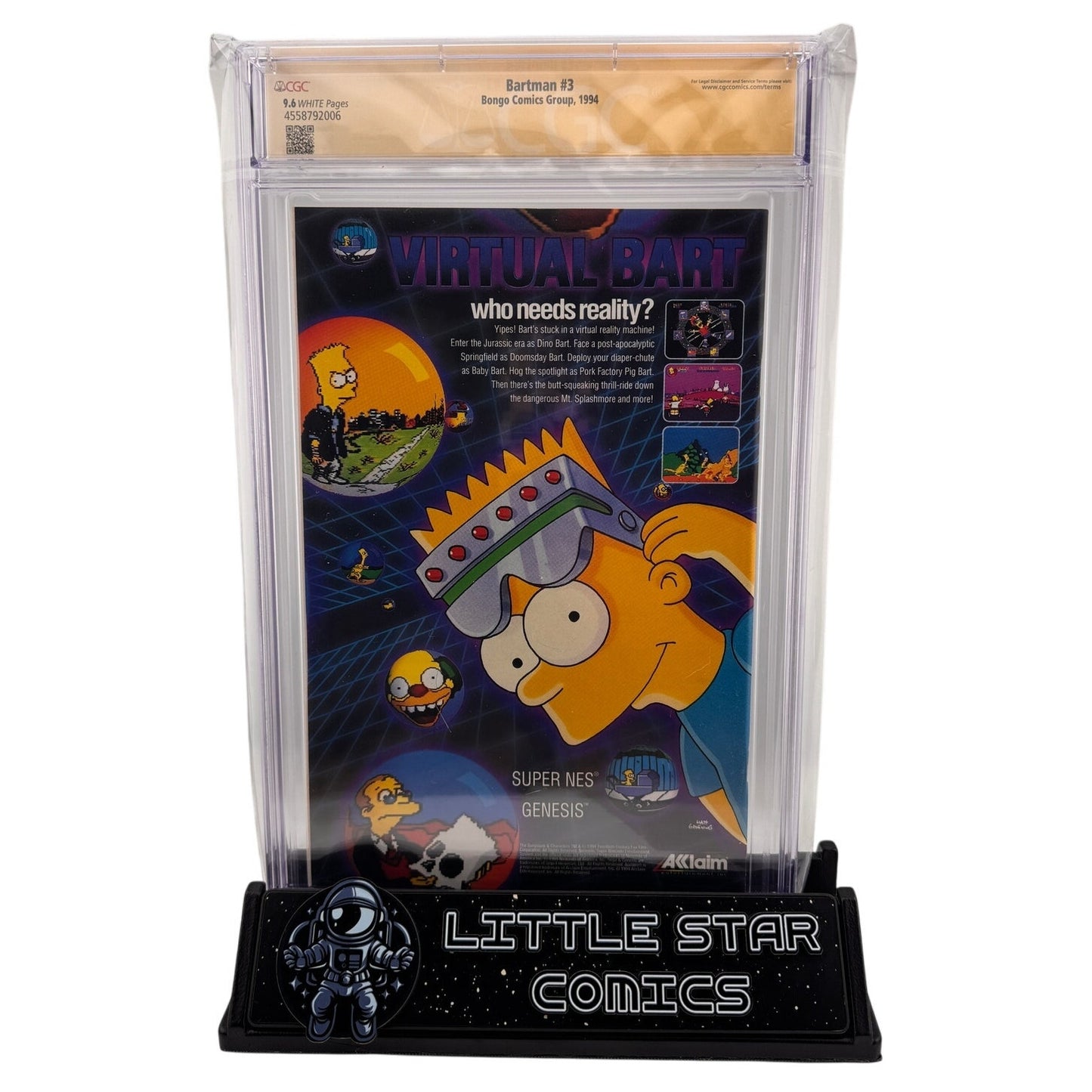 Bartman #3 CGC SS 9.6 - Signed & Sketched by Bill Morrison