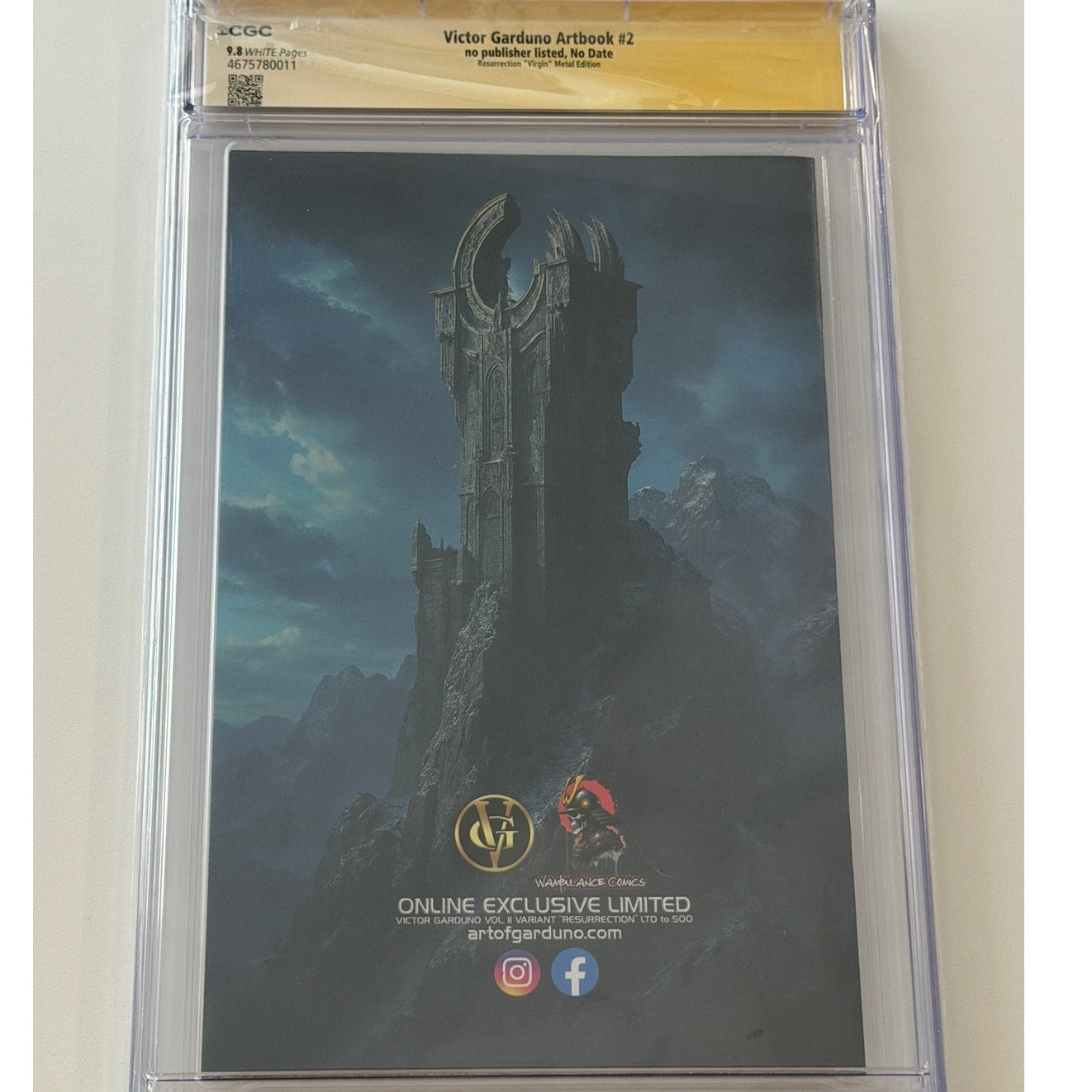 Victor Garduno Artbook #2 9.8 CGC S.S. ELIZABETH OLSEN