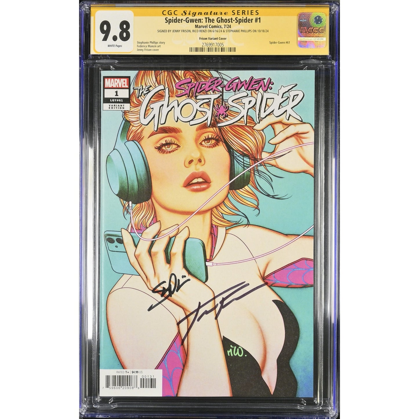 Spider-Gwen: The Ghost-Spider #1 CGC SS 9.8