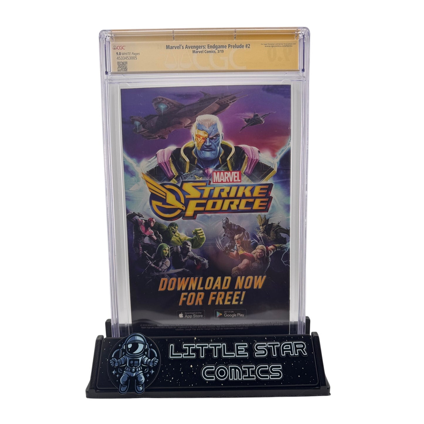Avengers: Endgame Prelude #2 CGC SS 9.0 - Signed by Jim Starlin