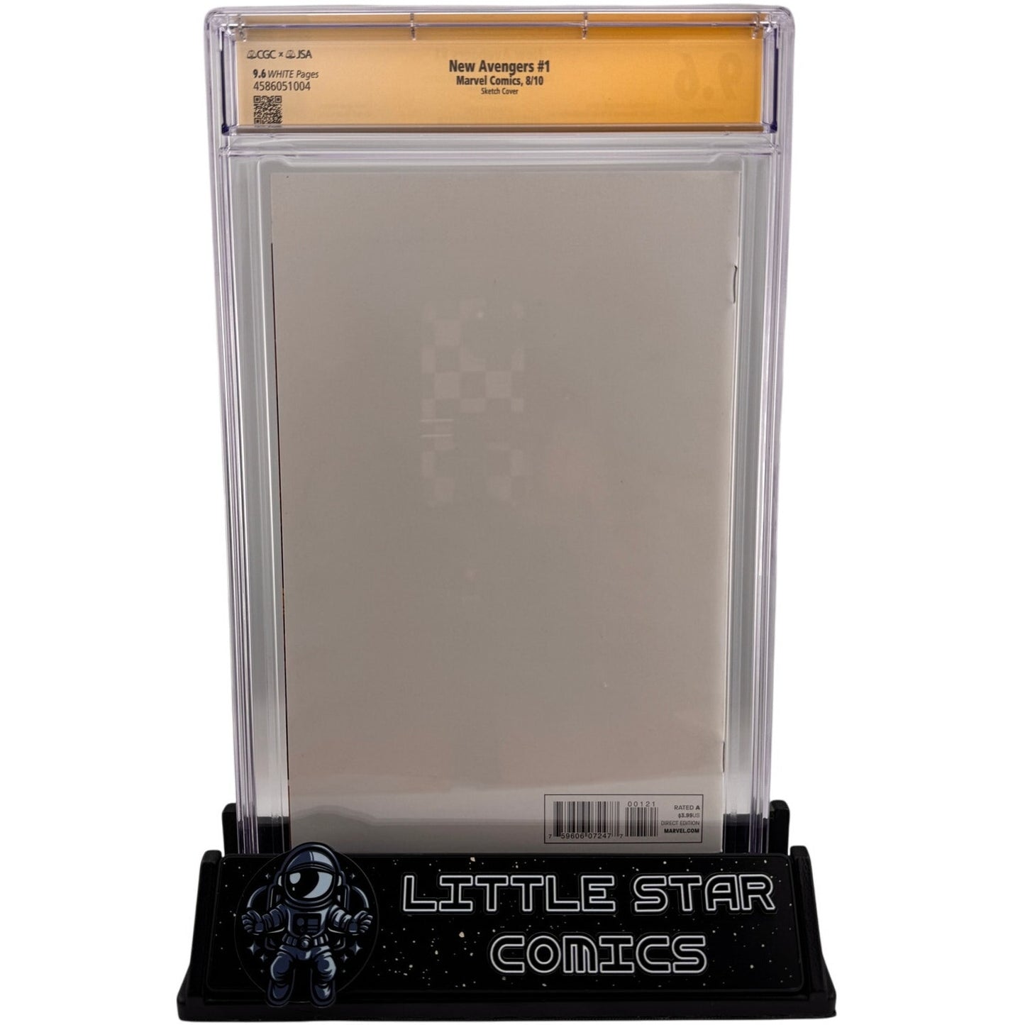 New Avengers #1 CGC SS 9.6 - Jamie Tyndall Sketch & Signature