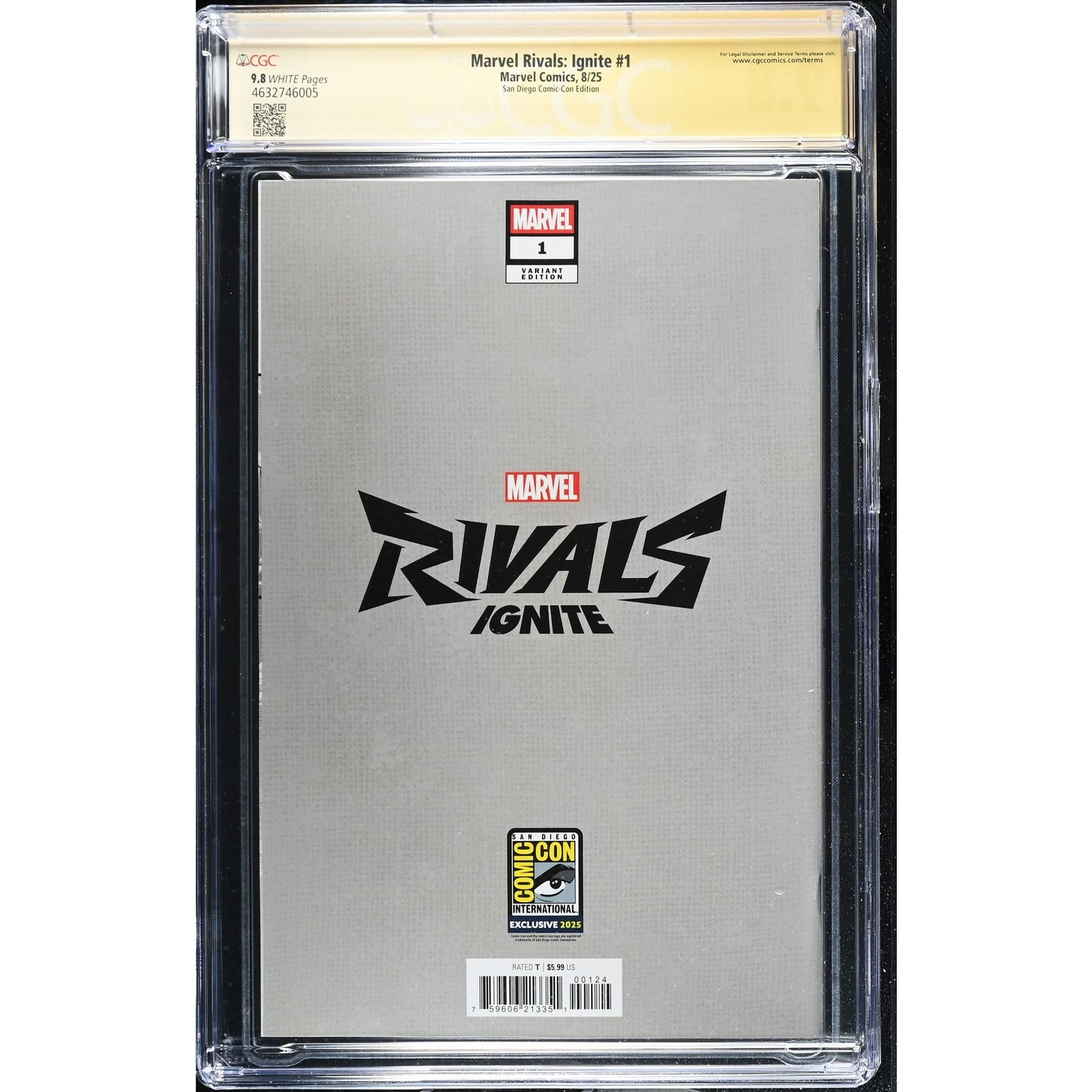 Marvel Rivals: Ignite #1 (2025) - CGC 9.8 SS - Signed by Rose Besch