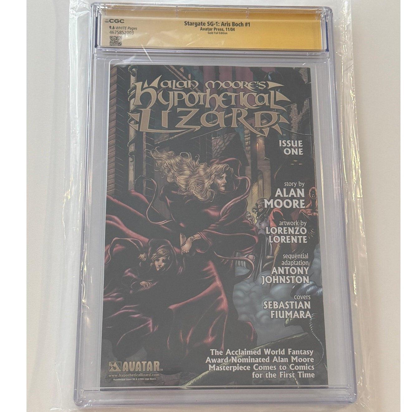 Stargate SG-1: Aris Boch 9.6 CGC S.S. "ARIS BOCH" by SAM JONES Gold Foil Edition