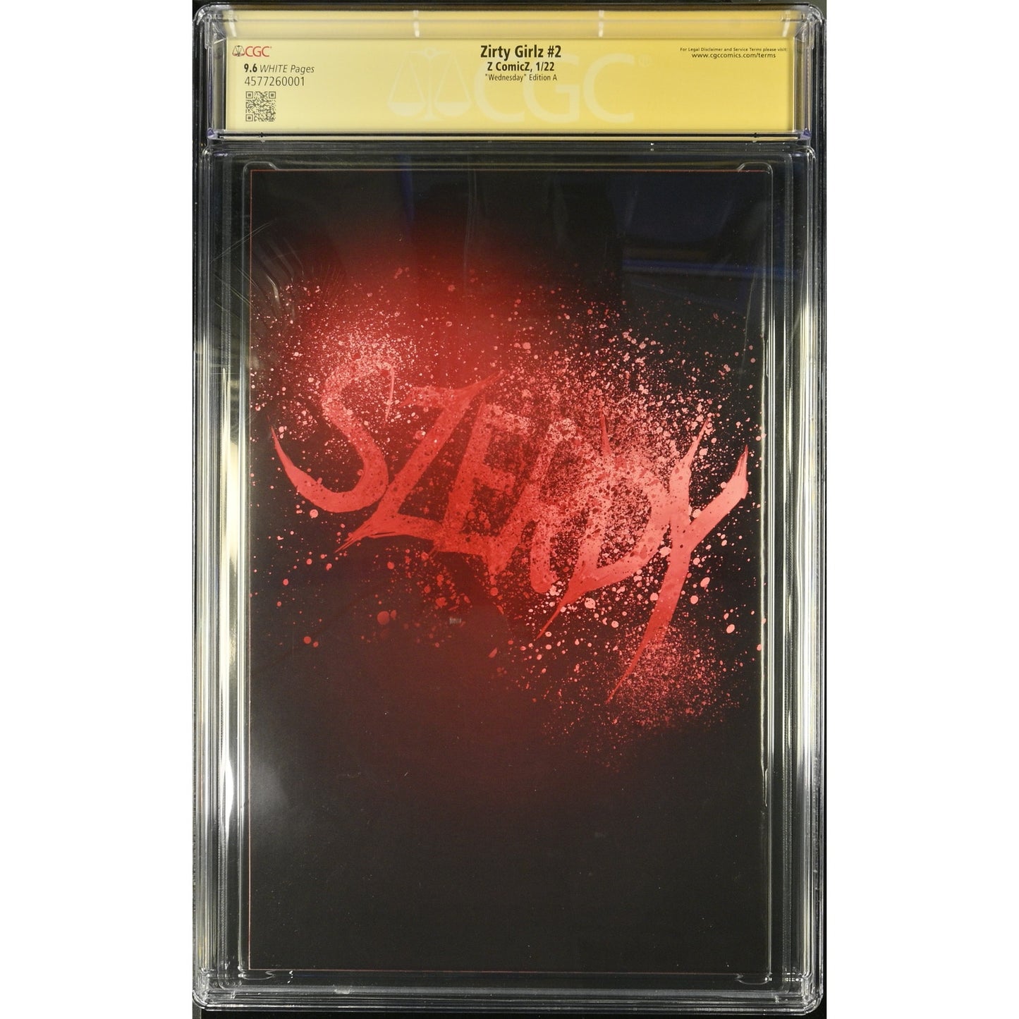 Celeb Zirty Girlz #2 CGC SS 9.6 - Signed by Lisa Loring & Nathan Szerdy