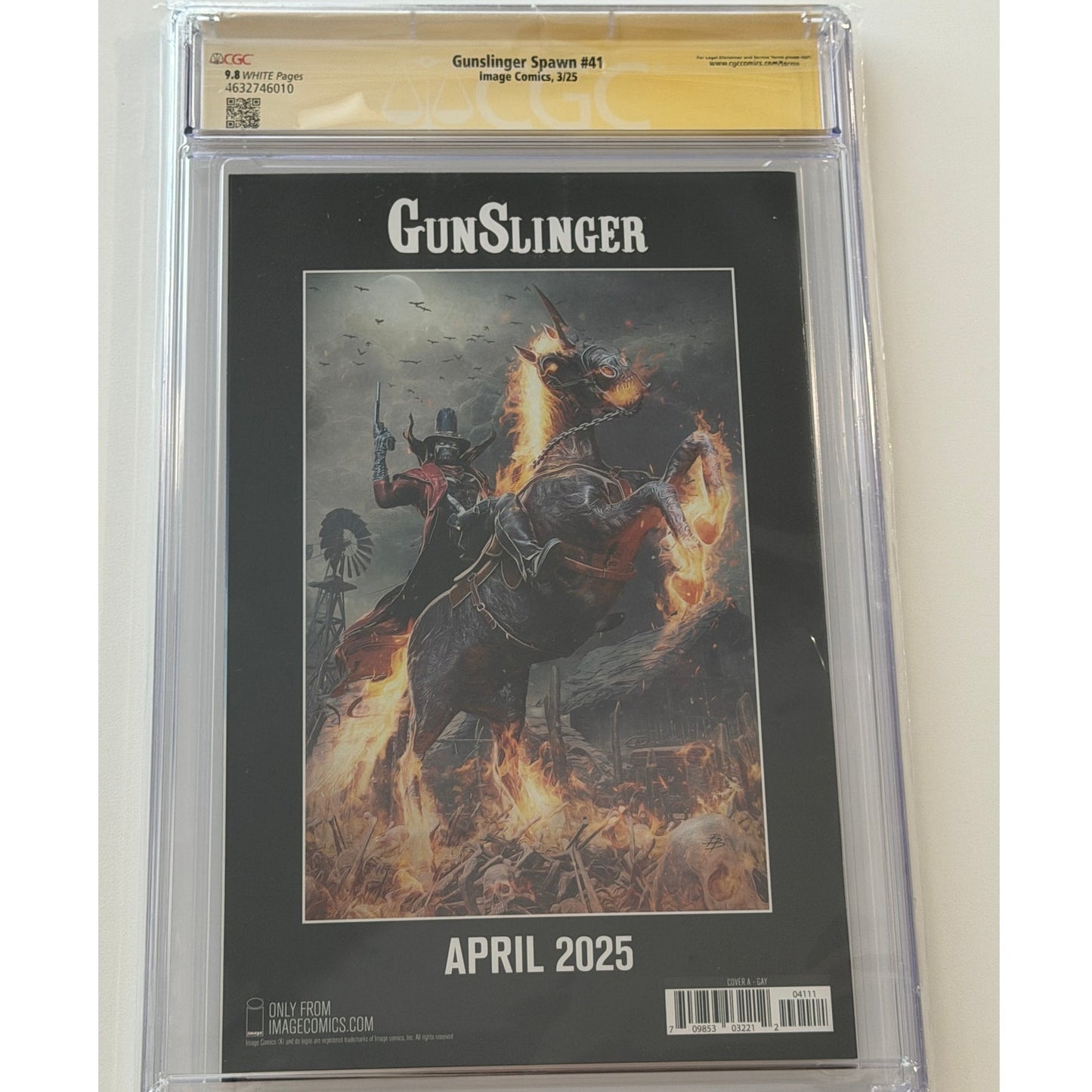 GunSlinger Spawn #41 9.8 CGC S.S. RAYMOND GAY