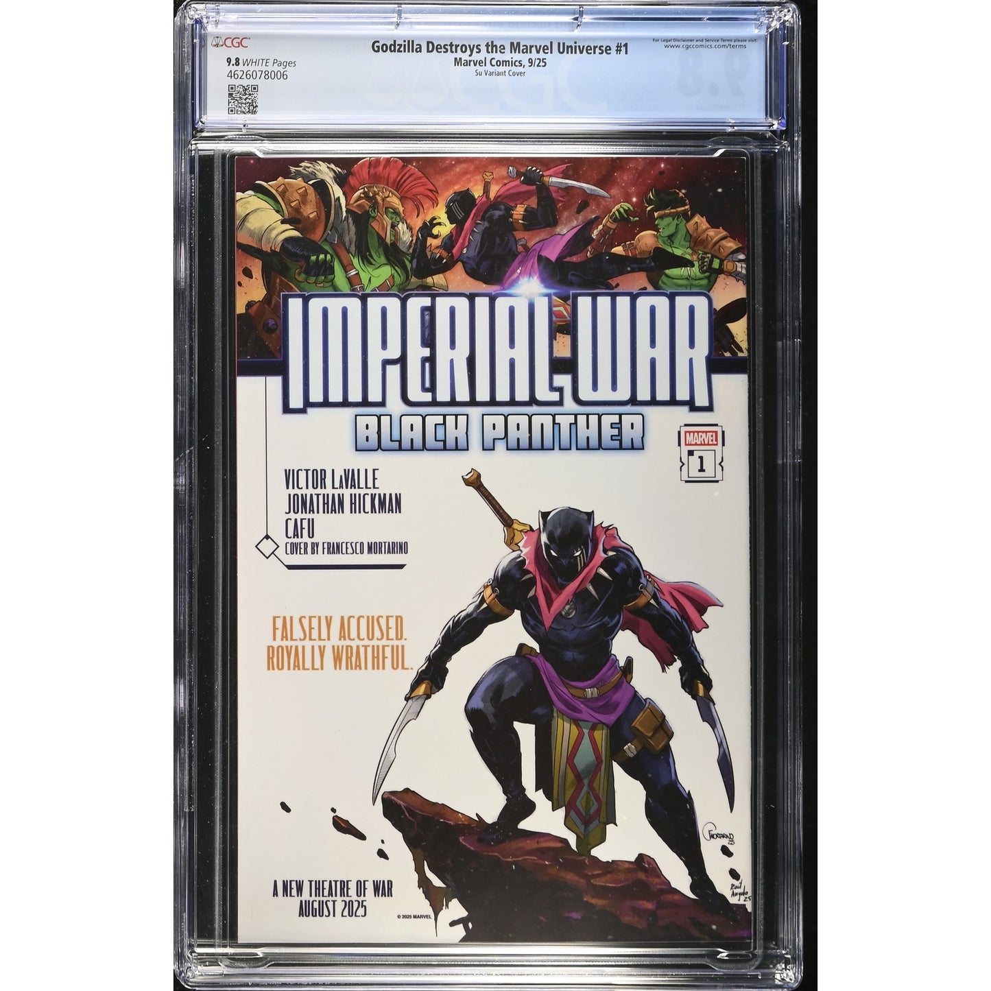 Godzilla Destroys the Marvel Universe #1 (2025) - CGC 9.8 - Su Variant Cover