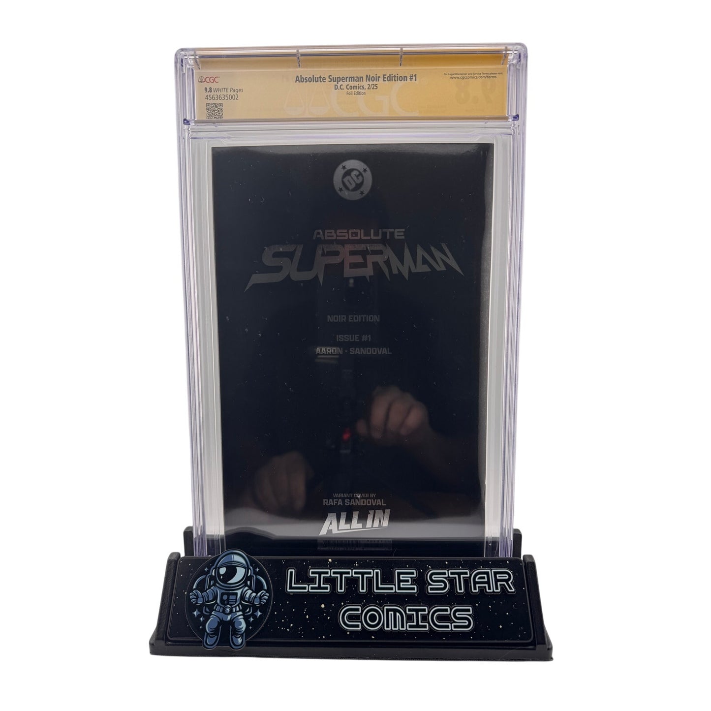 Absolute Superman Noir Edition #1 – CGC SS 9.8 – Signed by Rafa Sandoval