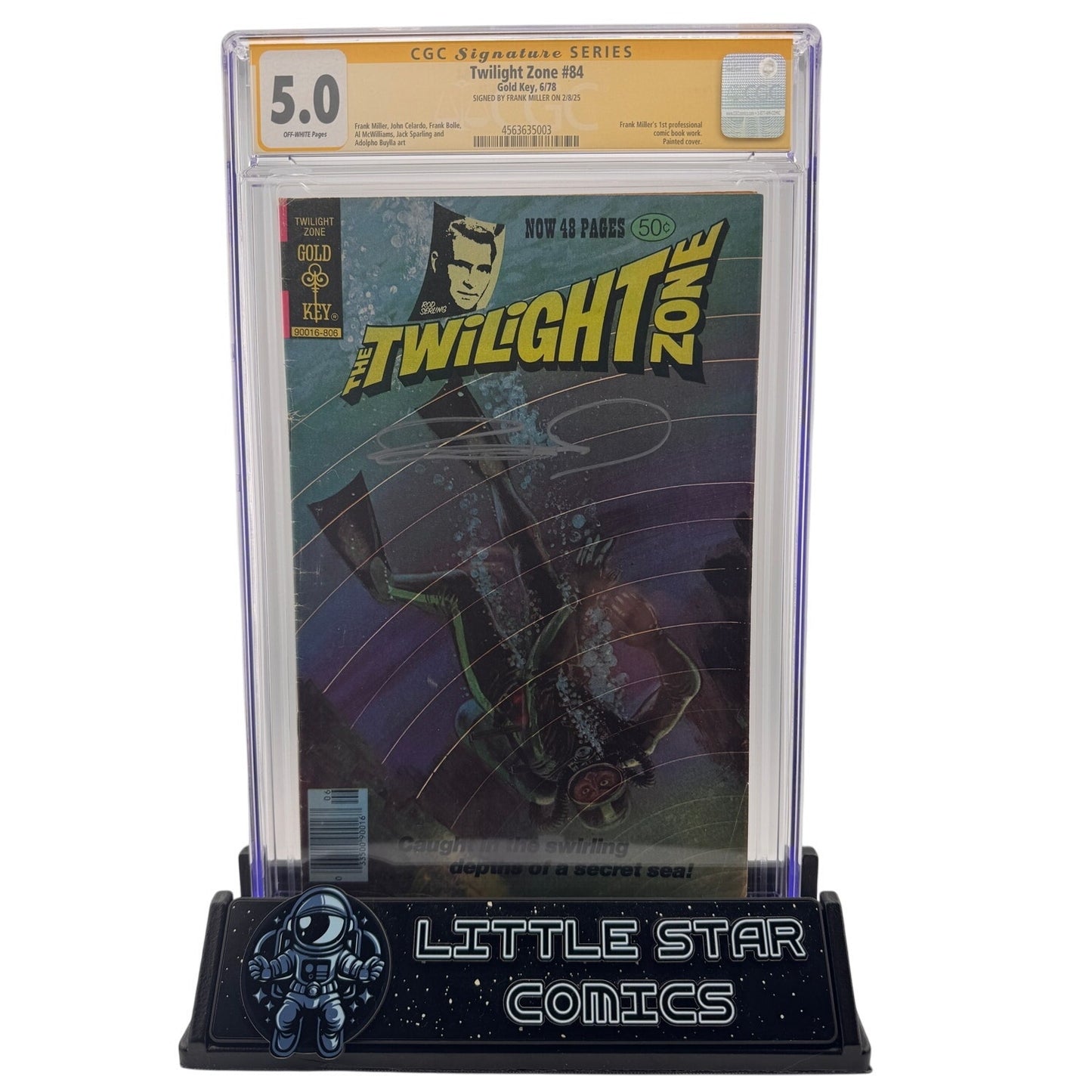 Twilight Zone #84 CGC SS 5.0 - Signed by Frank Miller