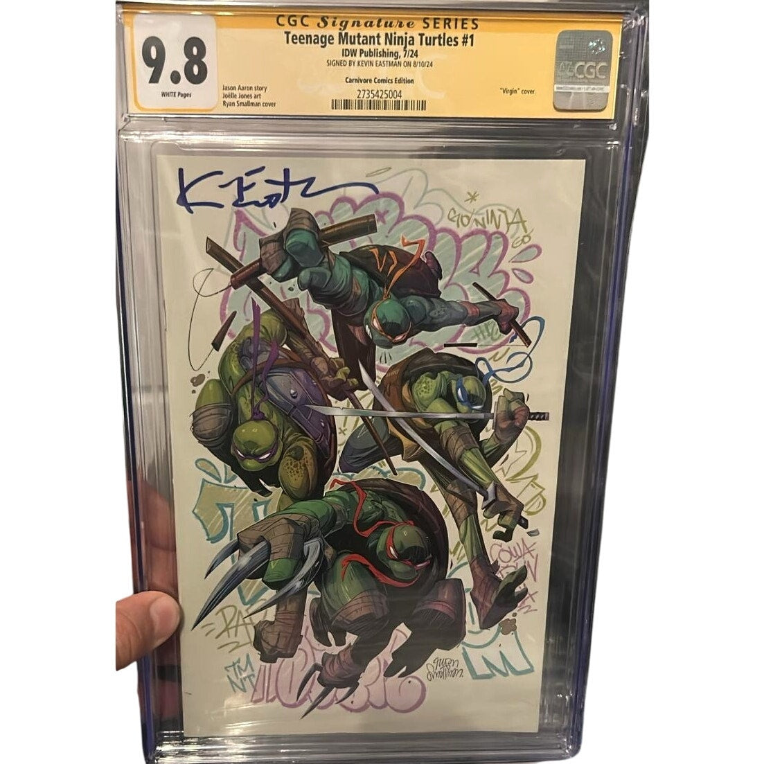 Teenage Mutant Ninja Turtles #1 - CGC 9.8 - Signed Kevin Eastman