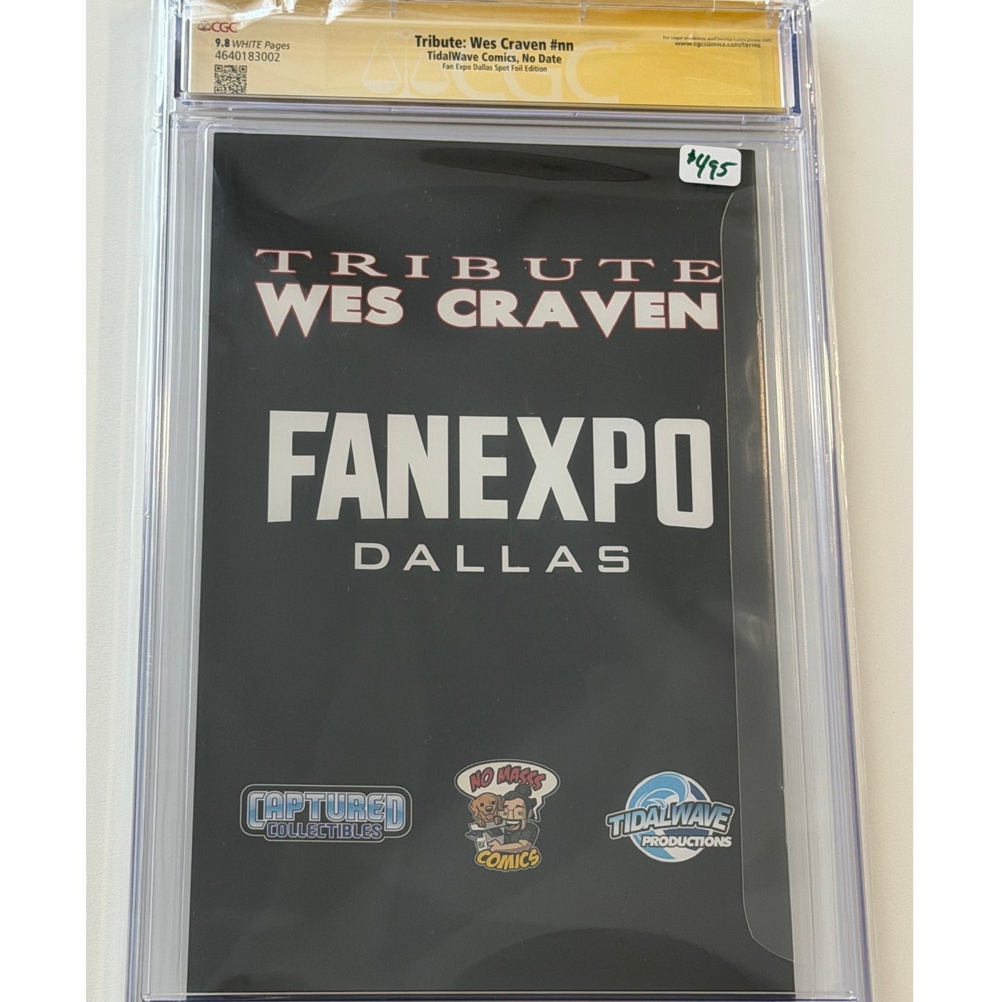 Tribute: Wes Craven #nn 9.8 CGC S.S. "SLEEP KILLZ! FREDDY K" by ROBERT ENGLUND