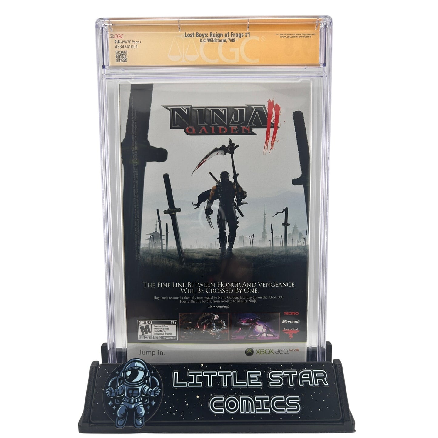 Celeb Lost Boys Reign of Frogs #1 CGC - 9.8 Signed by Kiefer Sutherland DC
