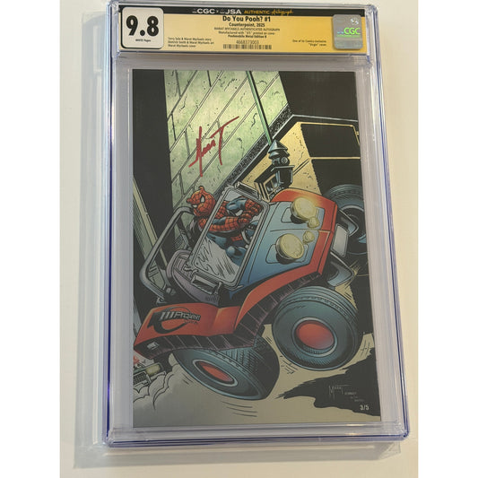 Do You Pooh? #1 9.8 CGCxJSA MARAT MYCHAELS "3/5" Print On Cover