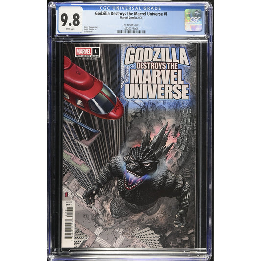 Godzilla Destroys the Marvel Universe #1 (2025) - CGC 9.8 - Su Variant Cover