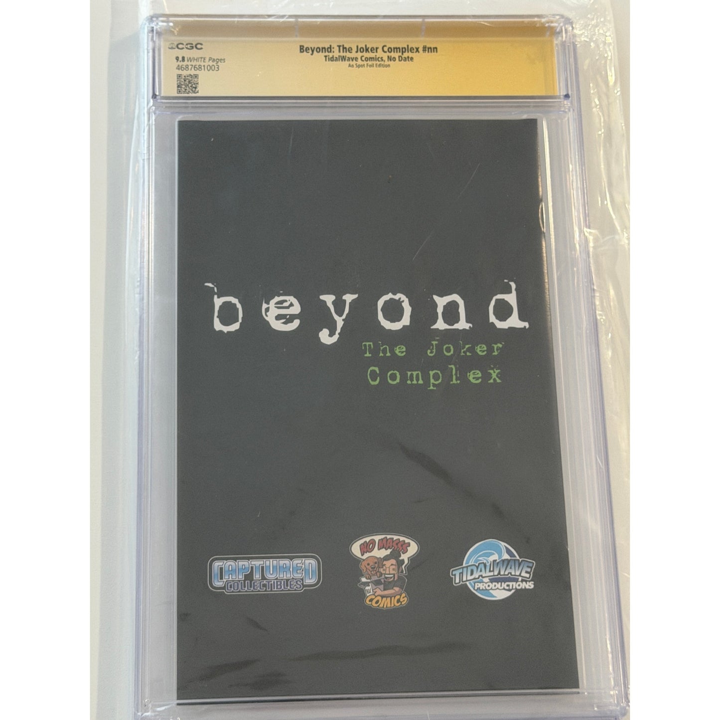 Beyond: The Joker Complex #nn 9.8 CGC S.S. David Howard Thornton Ao Spot Foil