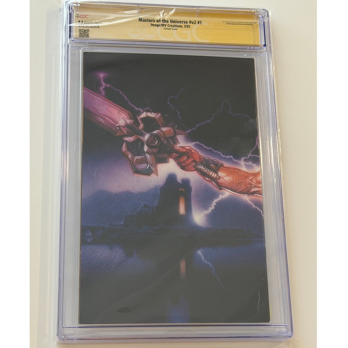 Masters of the Universe #v2 #1 9.4 CGC S.S. Signed & "HE-MAN" by DOLPH LUNDGREN