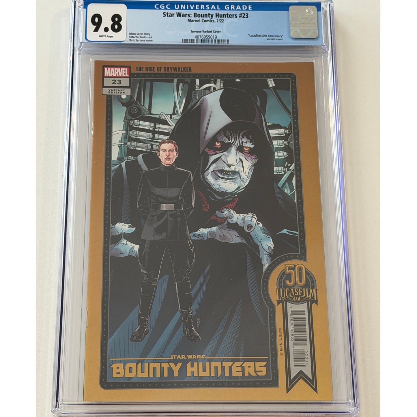 Star Wars: Bounty Hunters #23 9.8 CGC Universal Grade Sprouse Variant Cover