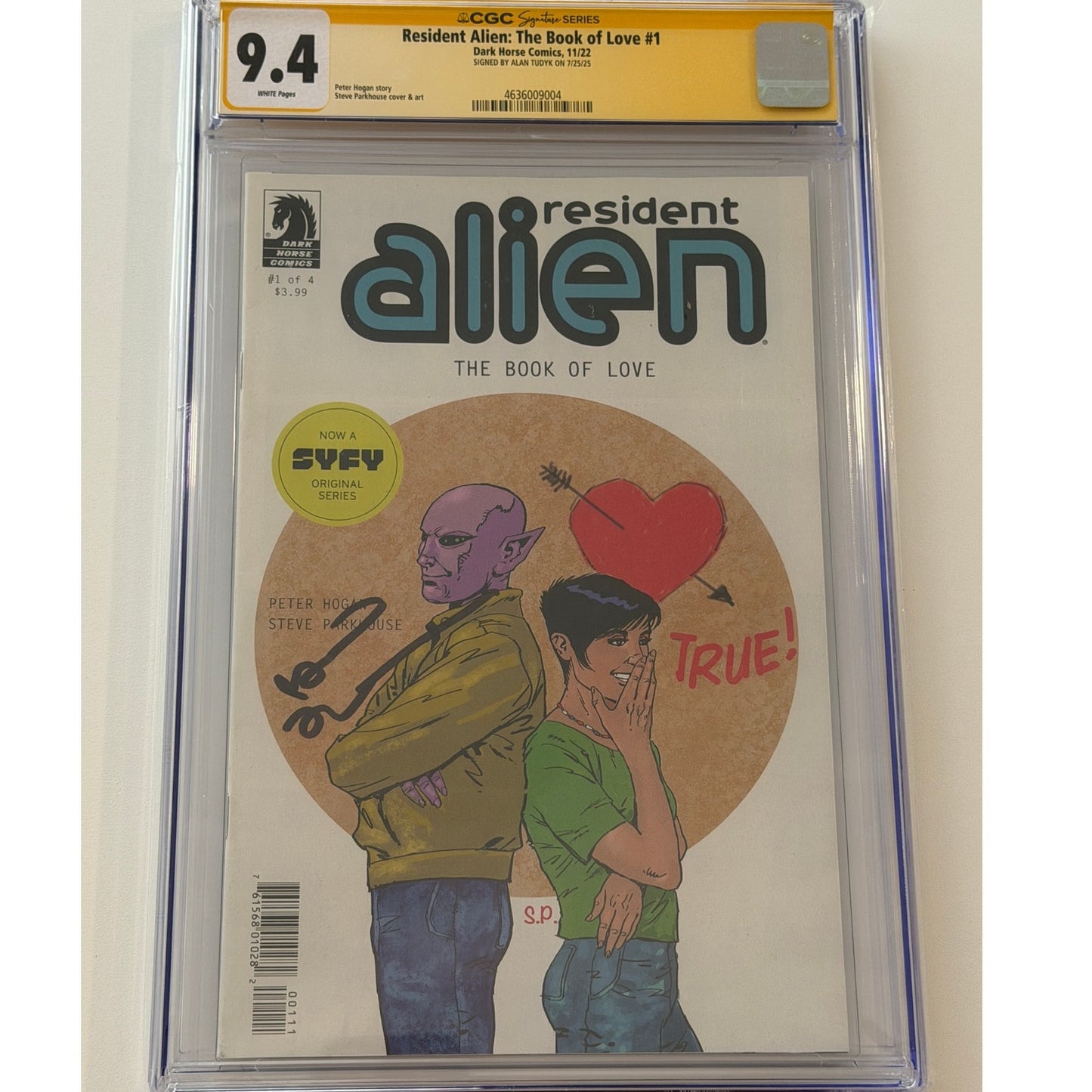 Resident Alien: The Book of Love #1 9.4 CGC S.S. ALAN TUDYK
