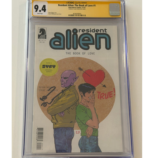 Resident Alien: The Book of Love #1 9.4 CGC S.S. ALAN TUDYK