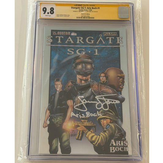 Stargate SG-1: Aris Boch 9.8 CGC S.S."ARIS BOCH" by SAM JONES Prism Foil Edition