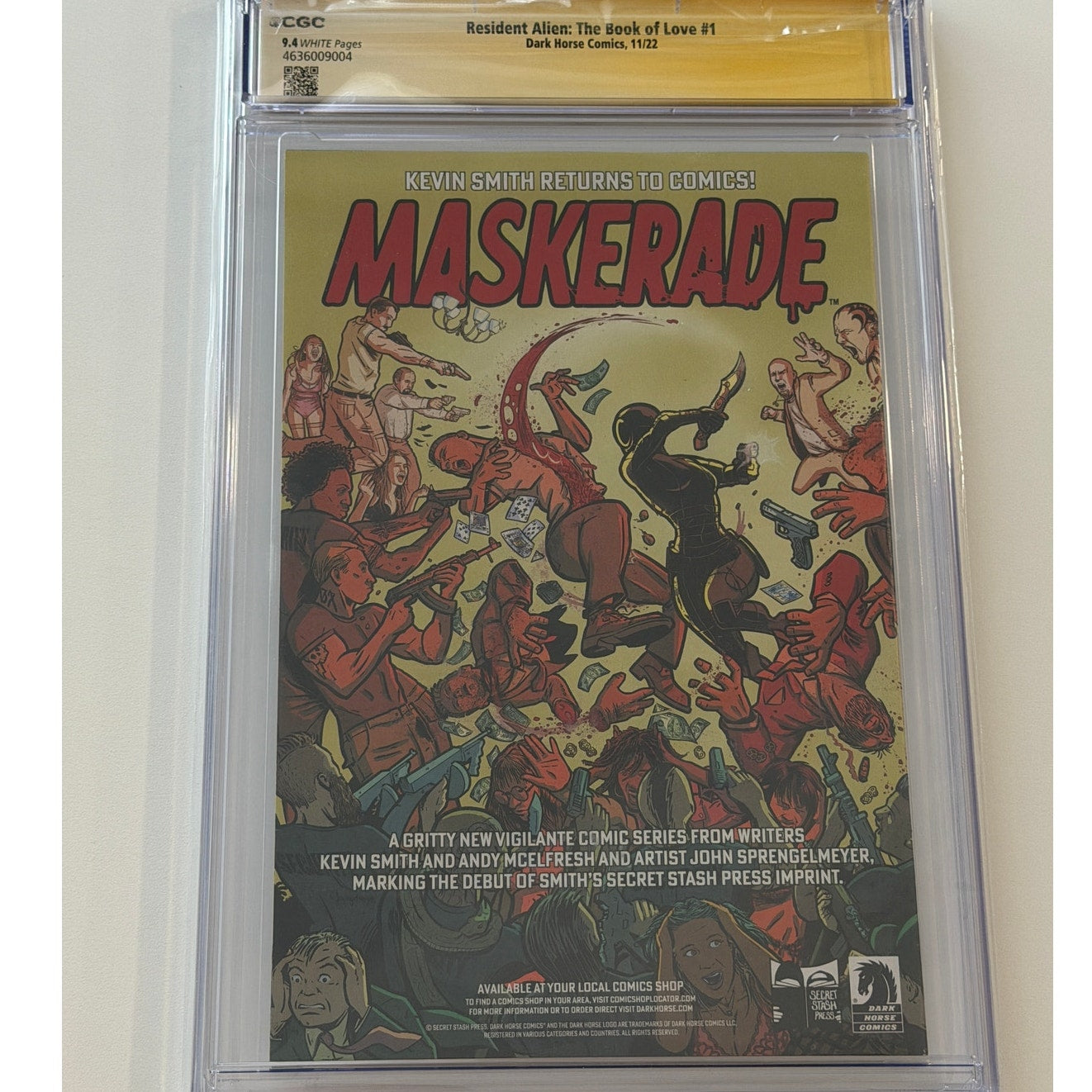 Resident Alien: The Book of Love #1 9.4 CGC S.S. ALAN TUDYK