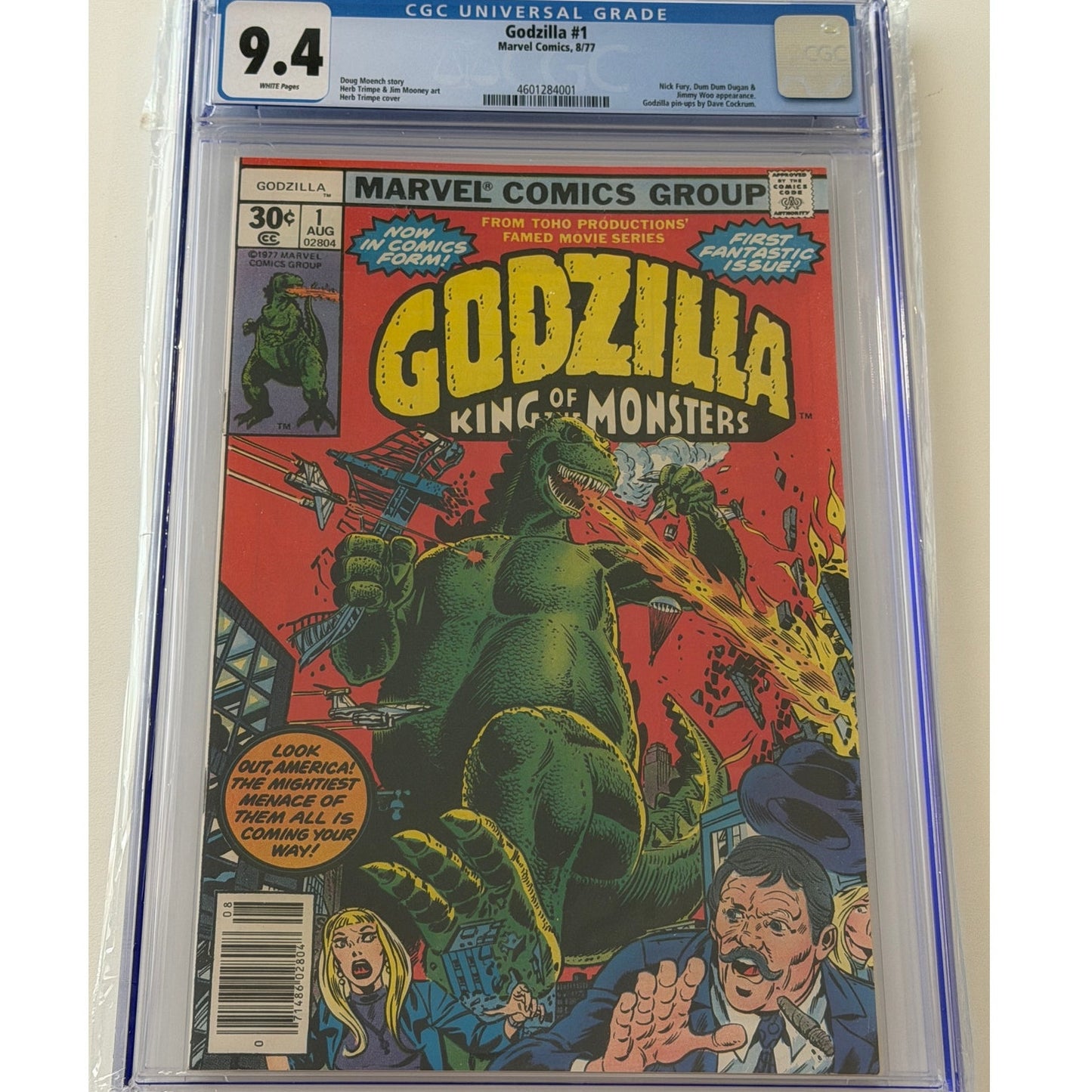 Godzilla #1 9.4 CGC Universal Grade