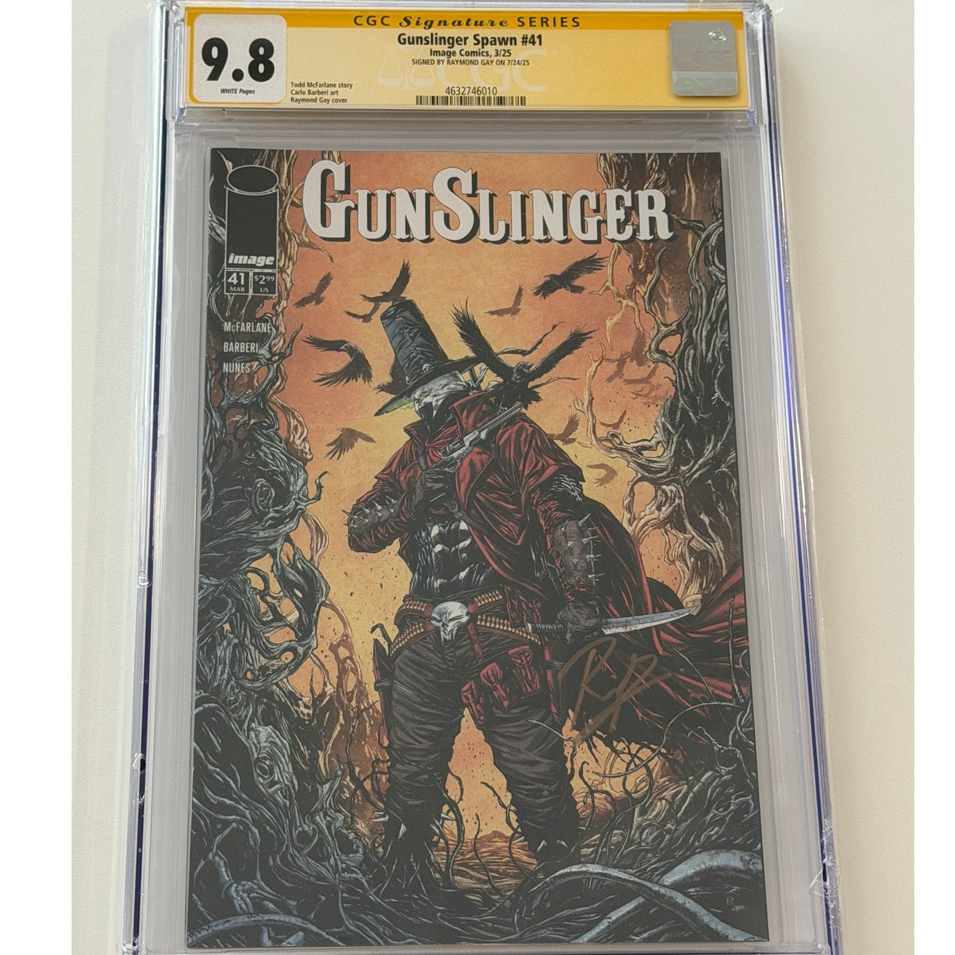 GunSlinger Spawn #41 9.8 CGC S.S. RAYMOND GAY