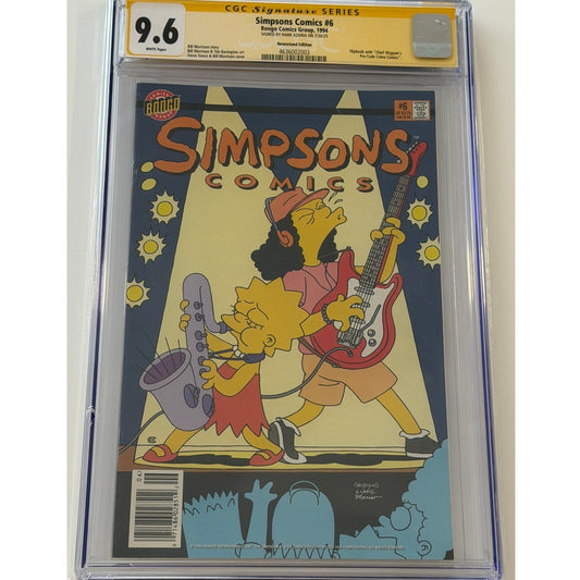 Simpson Comics #6 9.6 CGC S.S. HANK AZARIA Newsstand Edition
