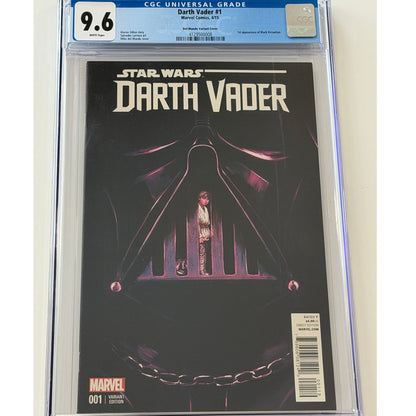 Darth Vader #1 9.6 CGC Universal Grade  Del Mundo Variant Cover