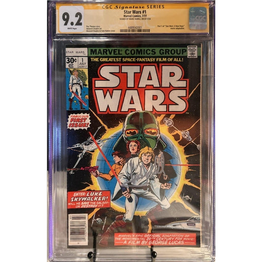 Star Wars 1 CGC 9.2 Signed Mark Hamil