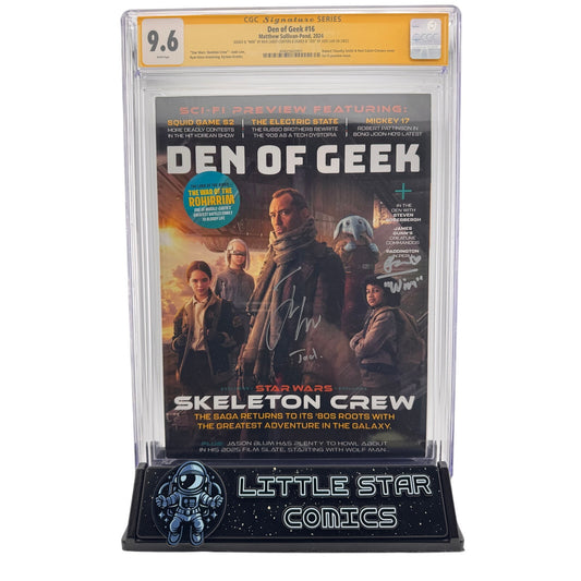Celeb Den of Geek #16 CGC 9.6 - Signed by Ravi Cabot-Conyers & Jude Law