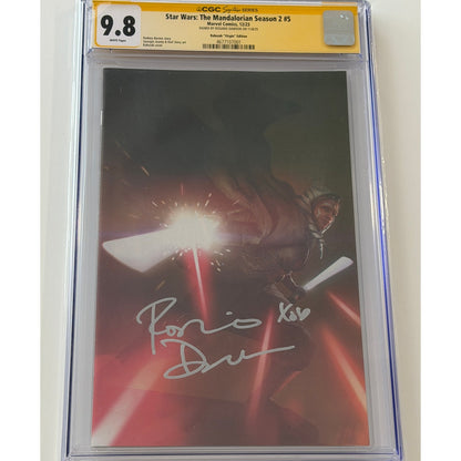 Star Wars: The Mandalorian Season 2 #5 9.8 CGC S.S. ROSARIO DAWSON Rahzzah
