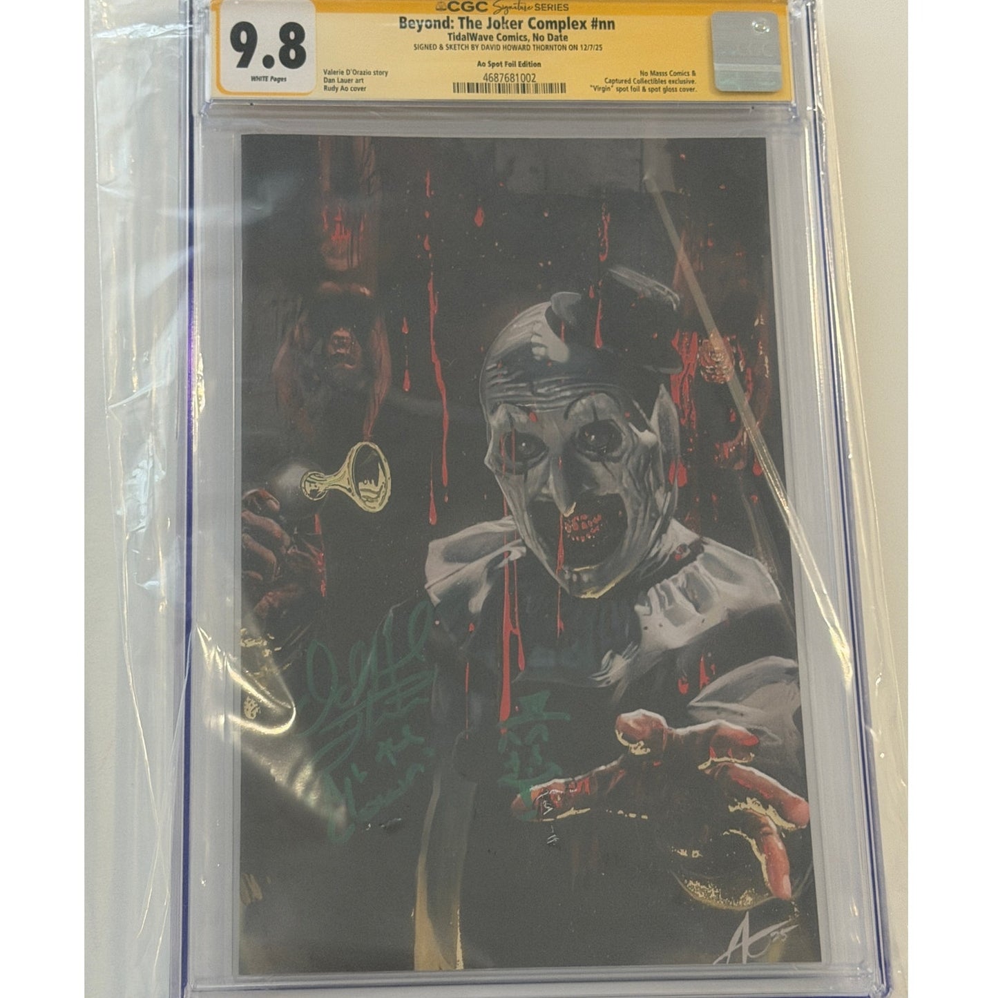 Beyond: The Joker Complex #nn 9.8 CGC S.S. David Howard Thornton Ao Spot Foil