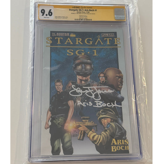 Stargate SG-1: Aris Boch 9.6 CGC S.S. "ARIS BOCH" by SAM JONES Gold Foil Edition