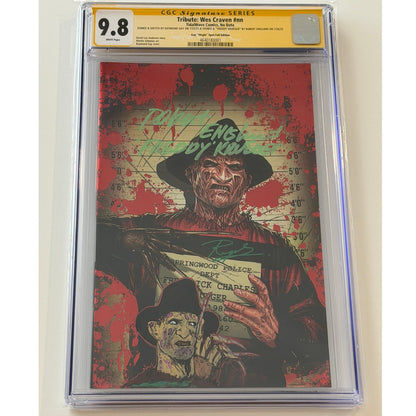 Tribute: Wes Craven #nn 9.8 CGC S.S. RAYMOND G. & "FREDDY KRUEGER" by ROBERT E.