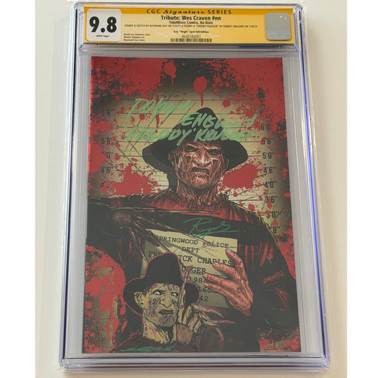 Tribute: Wes Craven #nn 9.8 CGC S.S. RAYMOND G. & "FREDDY KRUEGER" by ROBERT E.