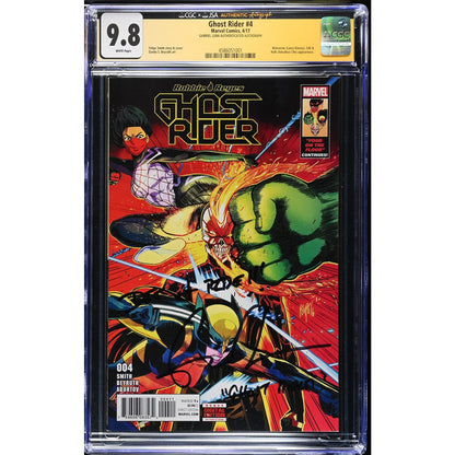 Ghost Rider #4 – CGC Universal Grade 9.8 – Signed by Gabriel Luna