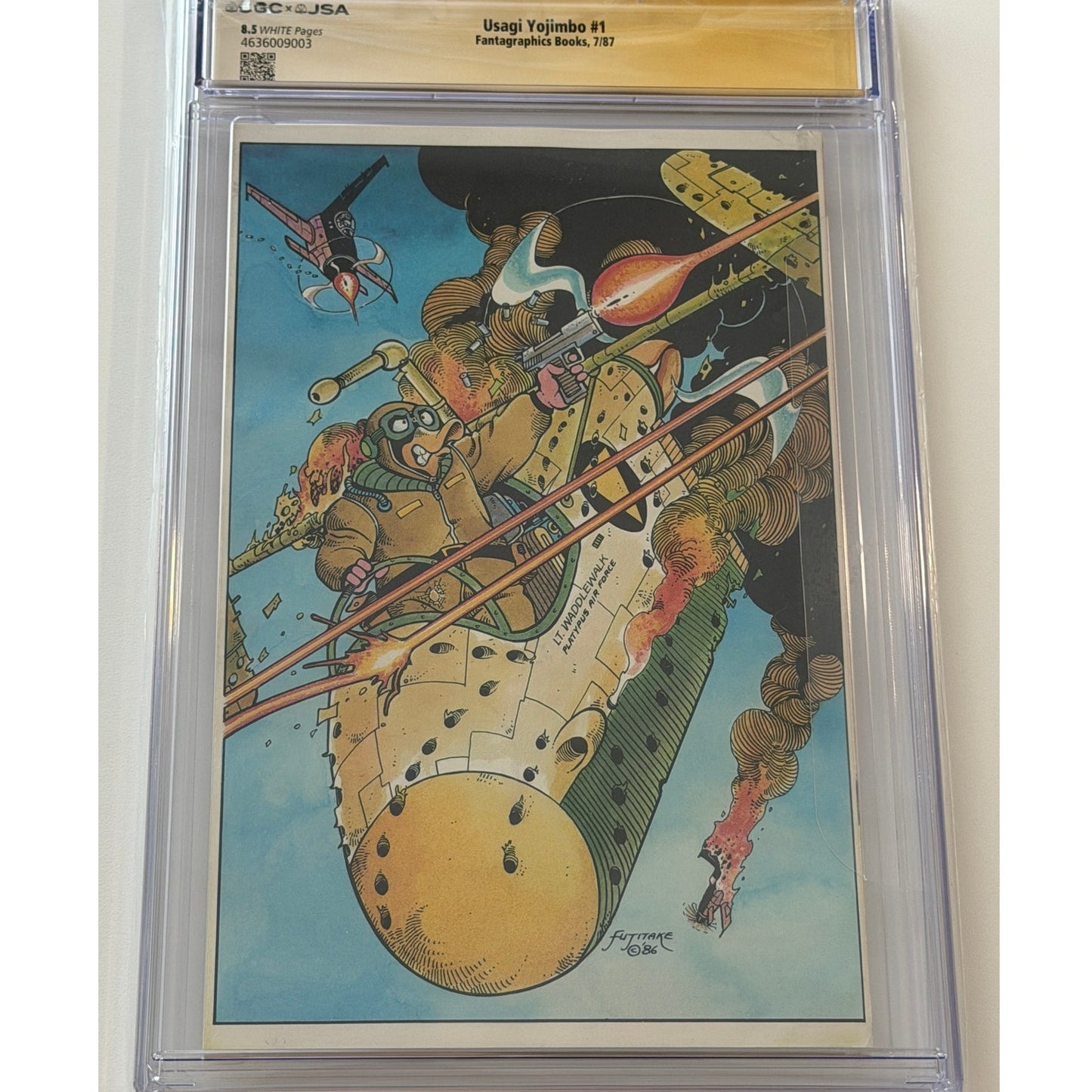 Usagi Yojimbo #1 8.5 CGC x JSA Signed & Sketch by STAN SAKAI