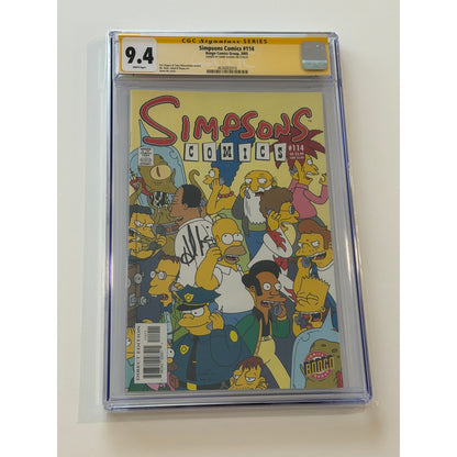 Simpson Comics #114 9.4 CGC S.S. HANK AZARIA