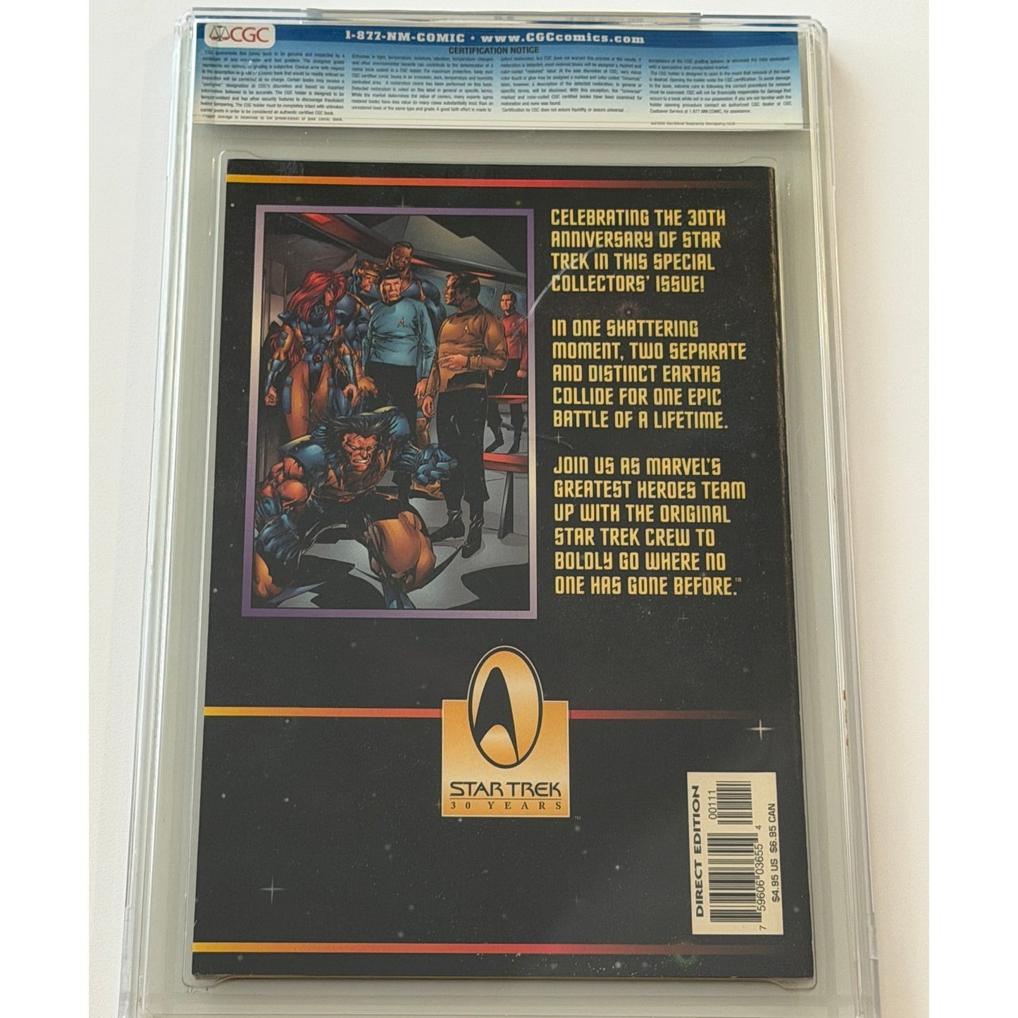 Star Trek/X-Men #1 9.0 CGC Universal Grade