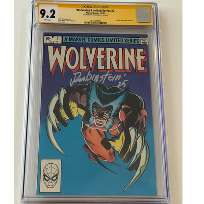 Wolverine Limited Series #2 9.2 CGC S.S. JOE RUBINSTEIN