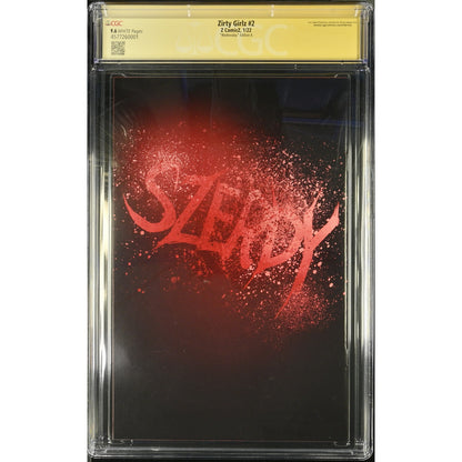 Celeb Zirty Girlz #2 CGC SS 9.6 - Signed by Lisa Loring & Nathan Szerdy
