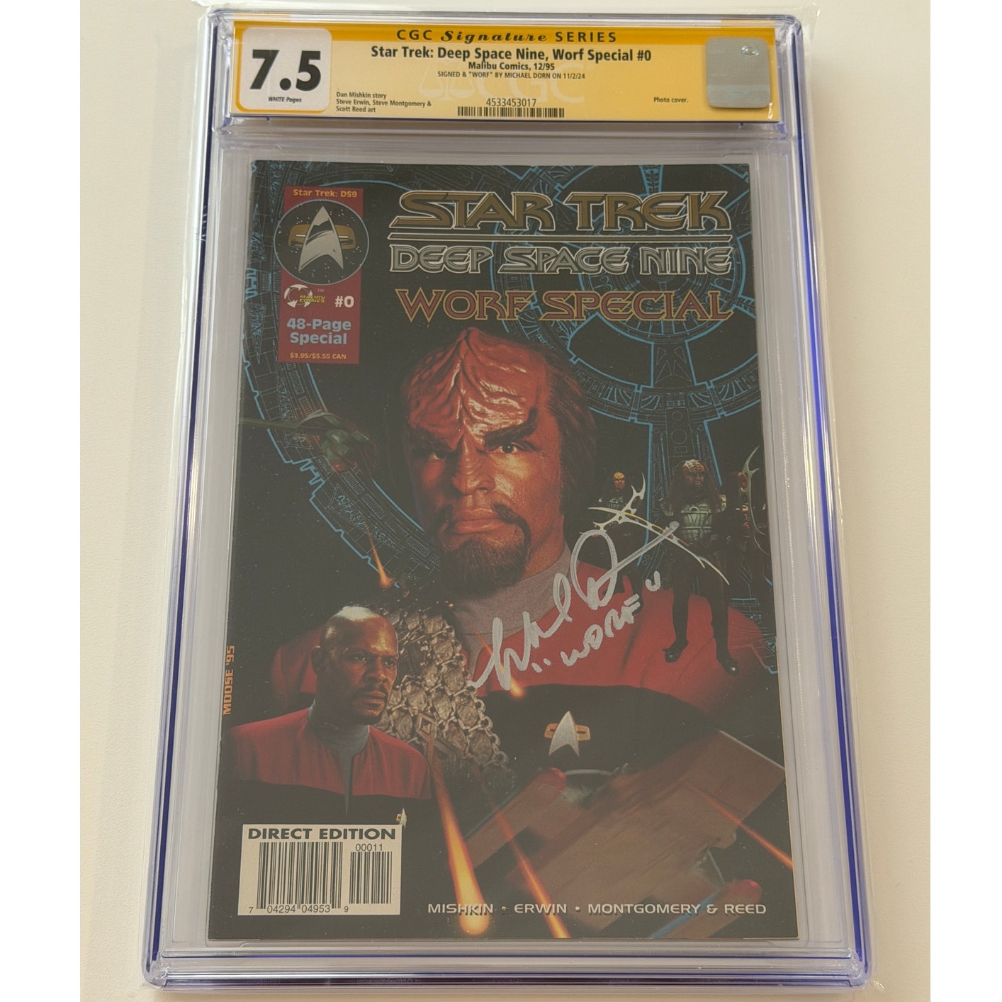 Star Trek: Deep Space Nine, Worf Special #0 7.5 CGC S.S. "WORF" by MICHAEL DORN