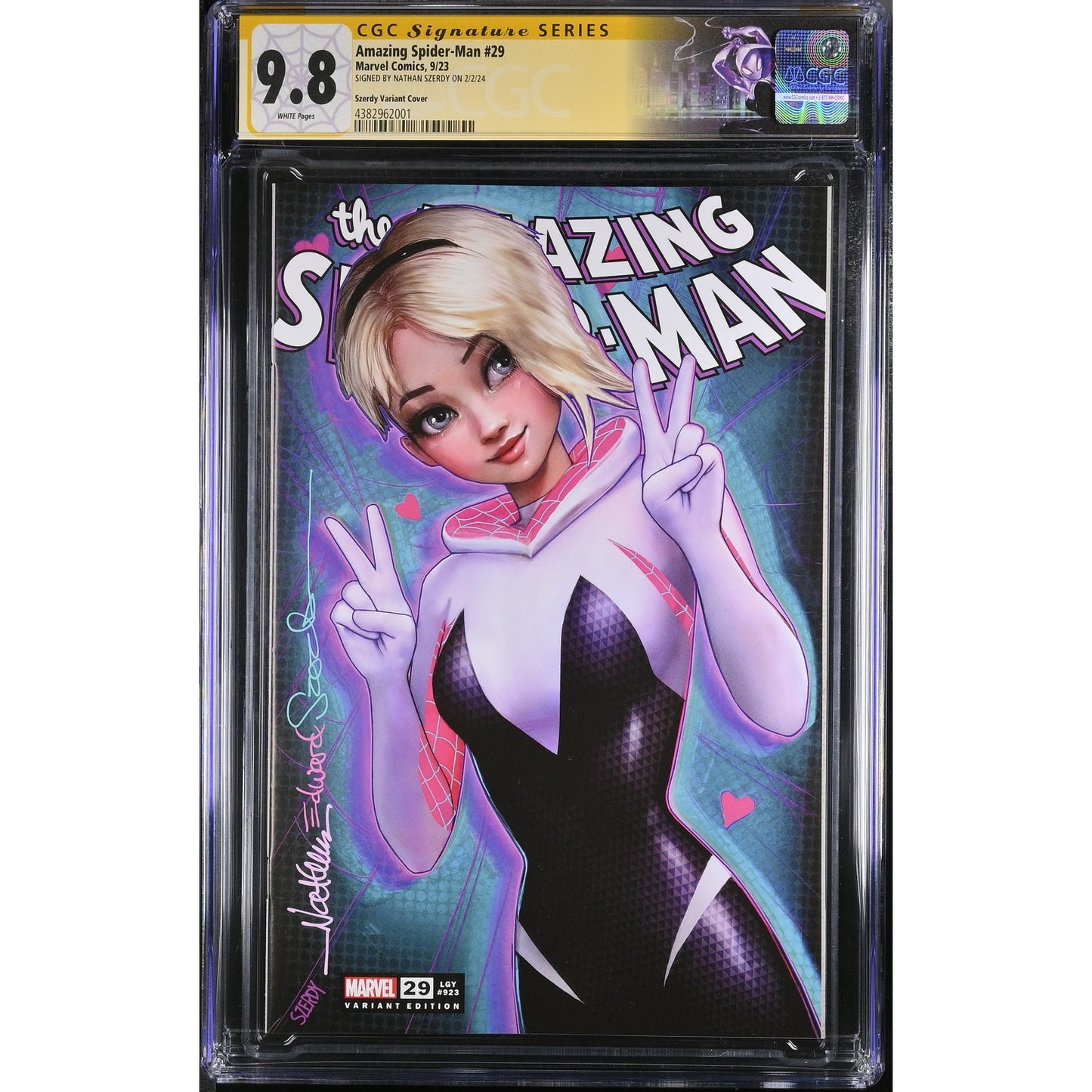 Amazing Spider-Man #29 (2023) - CGC 9.8 - Signed Szerdy Variant