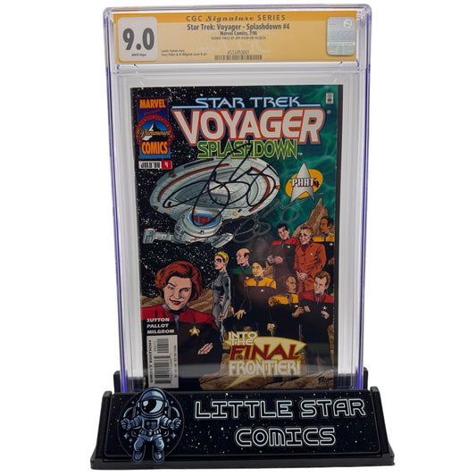 Star Trek Voyager Splashdown #4 CGC SS 9.0 - Double Signed by Jeri Ryan