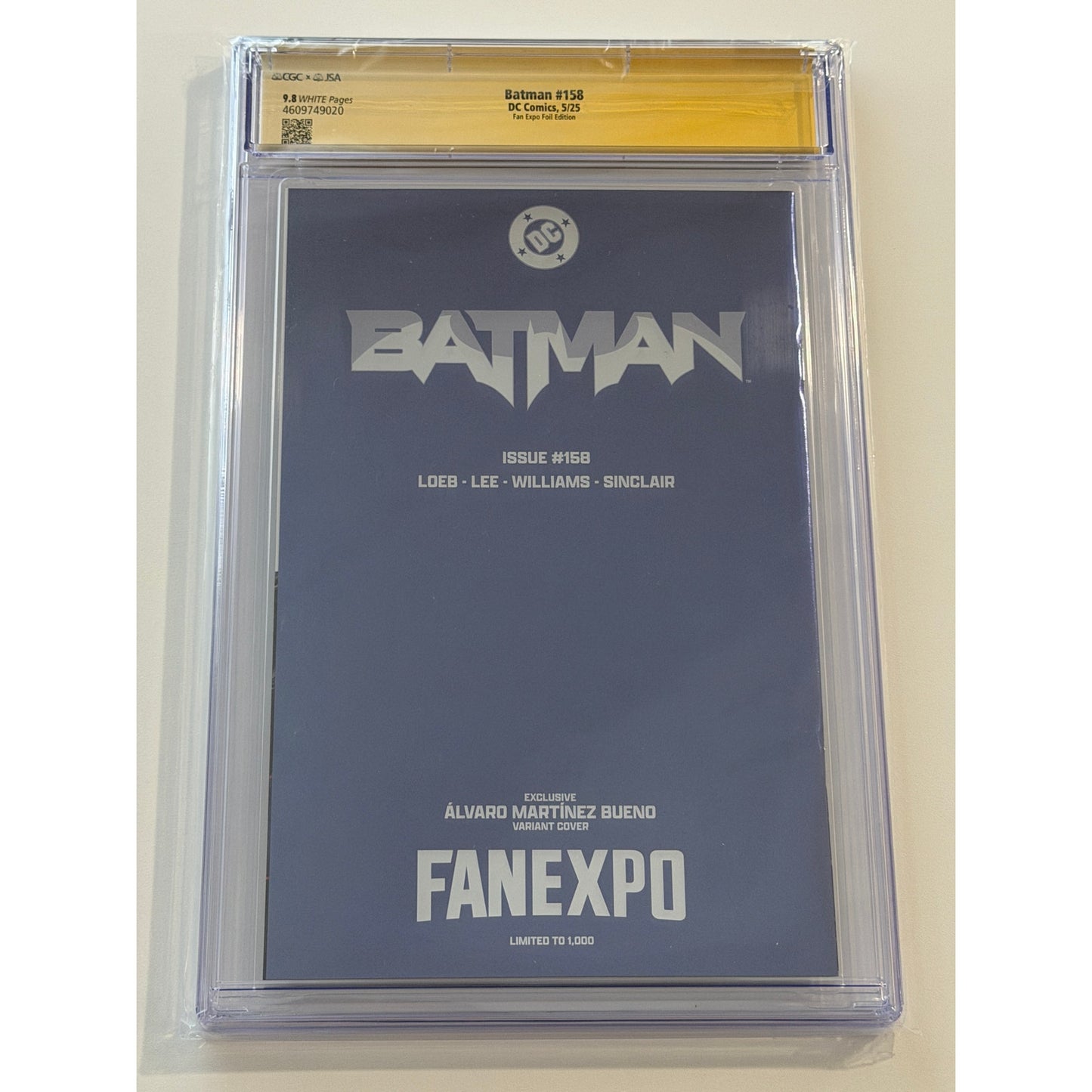 Batman #158  9.8 CGCxJSA ALVARO MARTINEZ BUENO