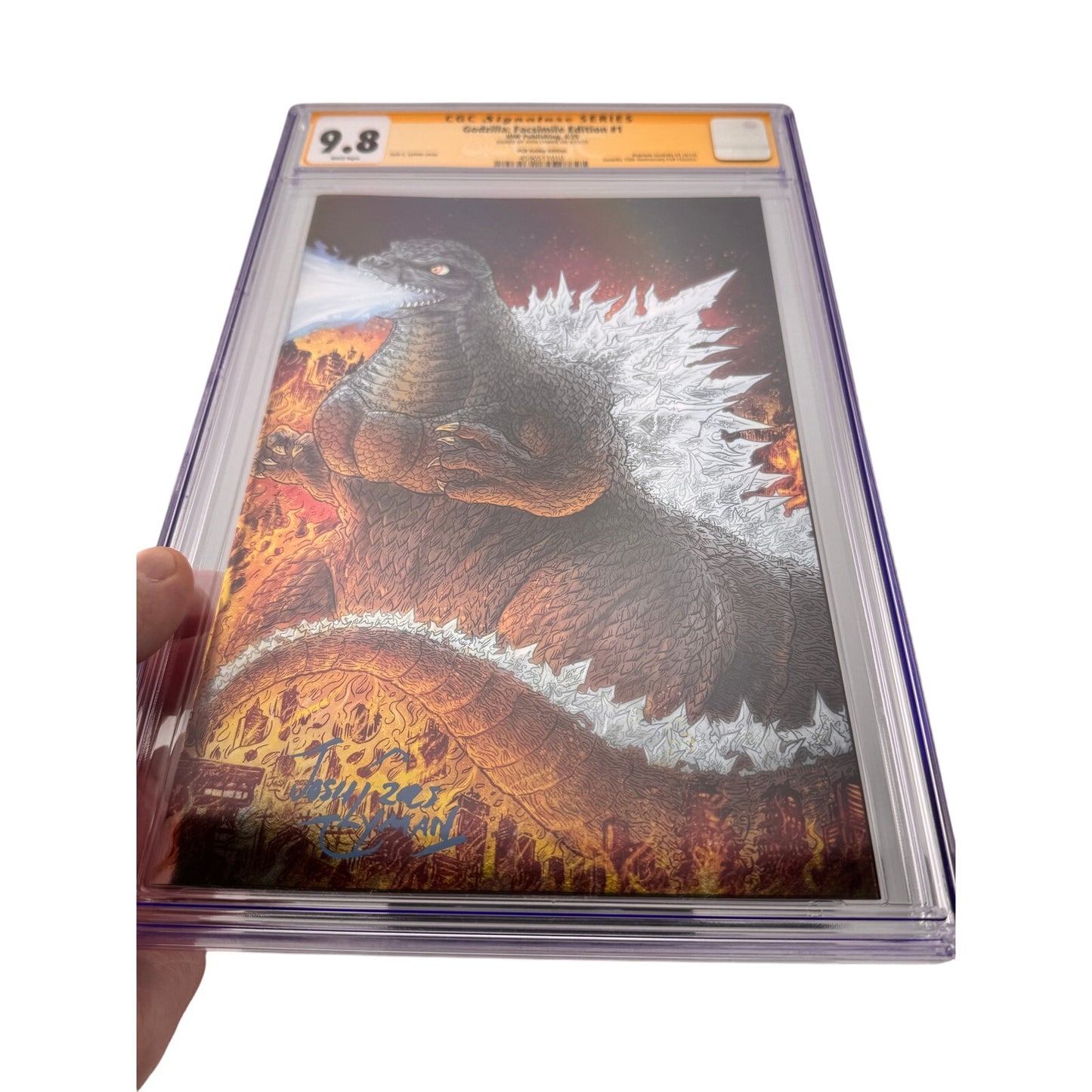 Godzilla: Facsimile Edition #1 – CGC SS 9.8 – Signed by Josh Lyman