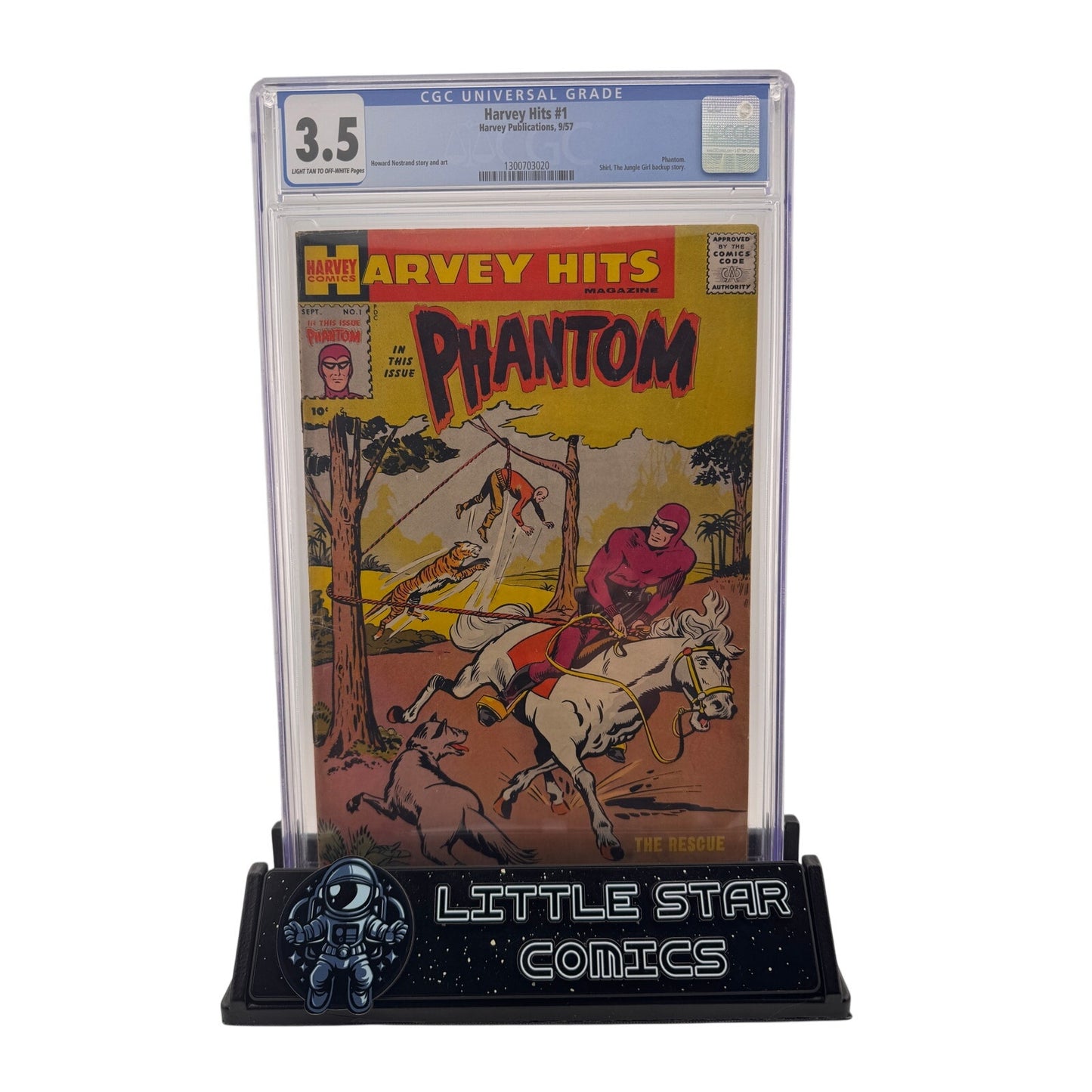 Harvey Hits #1 CGC 3.5 - The Phantom Golden Age Classic (1957)