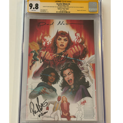 Scarlet Witch #3  9.8 CGC S.S. DAVID NAKAYAMA,"VISION" by PAUL B. & ELIZABETH O.